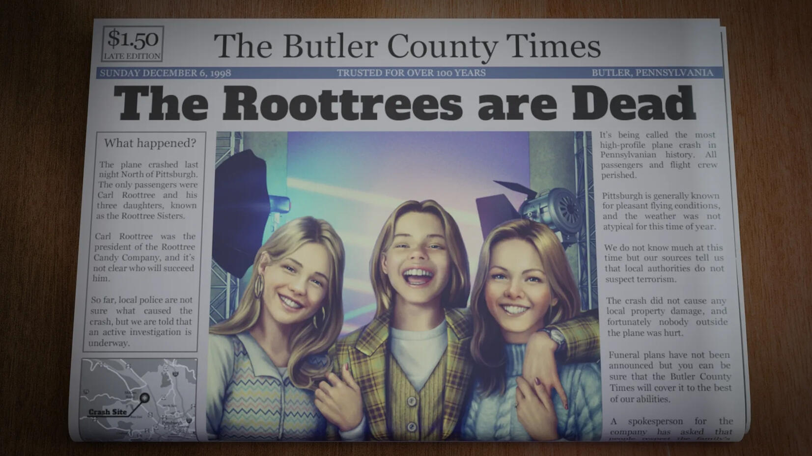 The Roottrees are Dead (2025): PC Detective puzzle Developer &amp; Publisher: Evil Trout Inc. Role: Proofreading