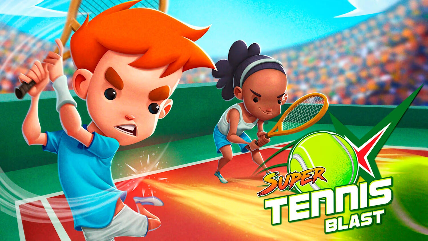 Super Tennis Blast (2019): Xbox One, Nintendo Switch, PlayStation 4 &amp; PC Arcade sport Developer &amp; Publisher: Unfinished Pixel